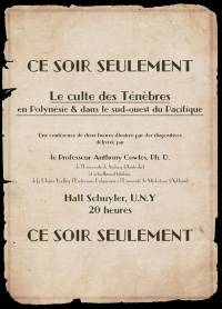  Prospectus pour la conférence du professeur Cowles